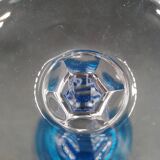 Set of 8 Roemer wine glasses in colored crystal Val Saint Lambert Mod "Saumur"