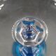 Set of 8 Roemer wine glasses in colored crystal Val Saint Lambert Mod "Saumur"