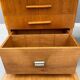 Bauhaus Walnut Writing Desk with Red Top