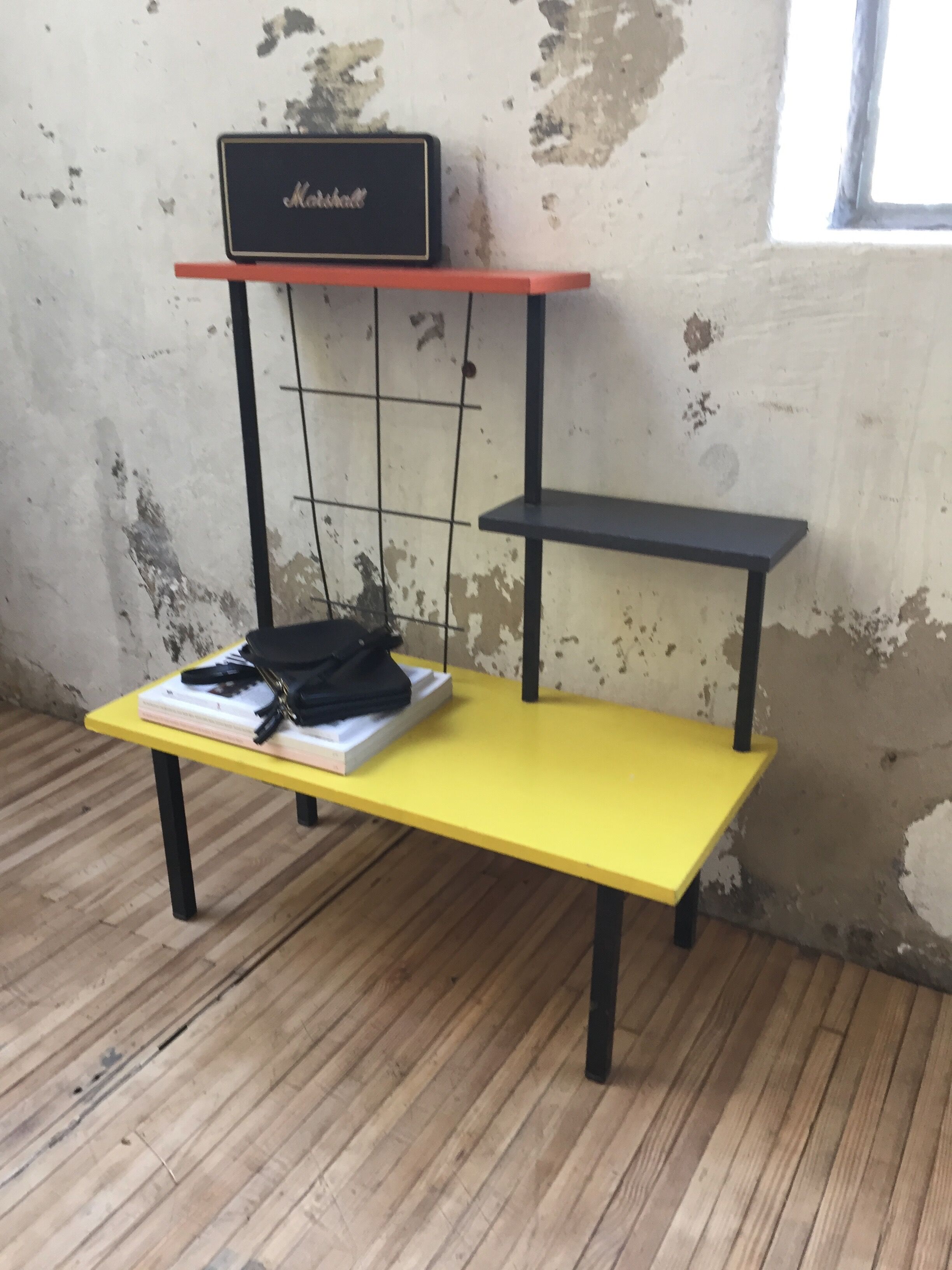 Plant shelf vintage door