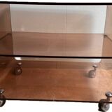 Table basse plexiglas fumé Michel Dumas