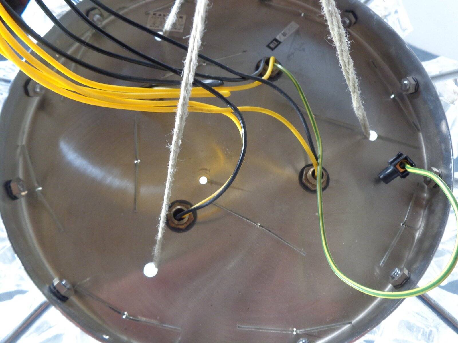 Glass ceiling light by J. T. Kalmar for Kalmar, 1960s