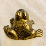 Small brass frog