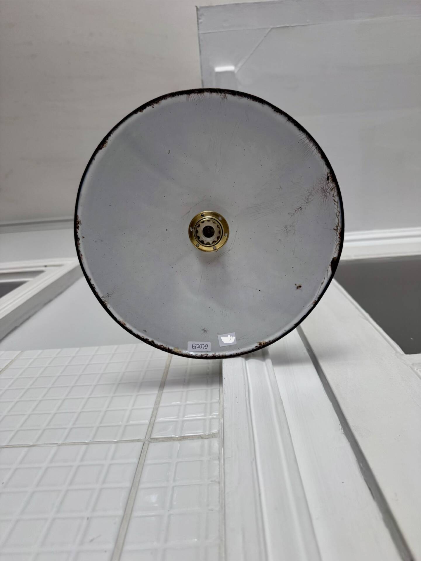 Vintage metal pendant light