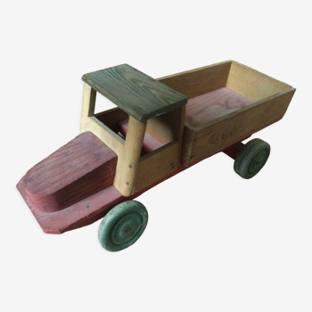 Antique wooden toy truck