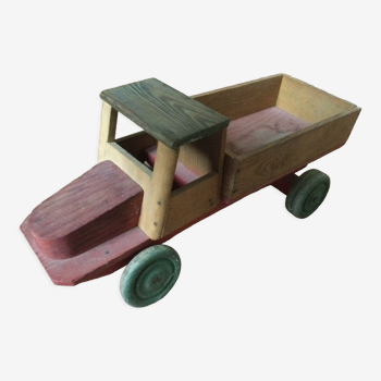 Camion jouet ancien en bois