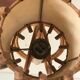 Rattan wall lamp vintage design 60 s