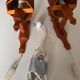 Vintage Swedish wall sconces in pine, 1970s, set of 2