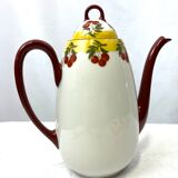 Limoges porcelain cherry coffee maker pourer