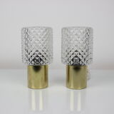 Pair of table lamps Kamenický Šenov, Preciosa, 1970's.