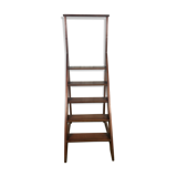 Massive mahogany library ladder
