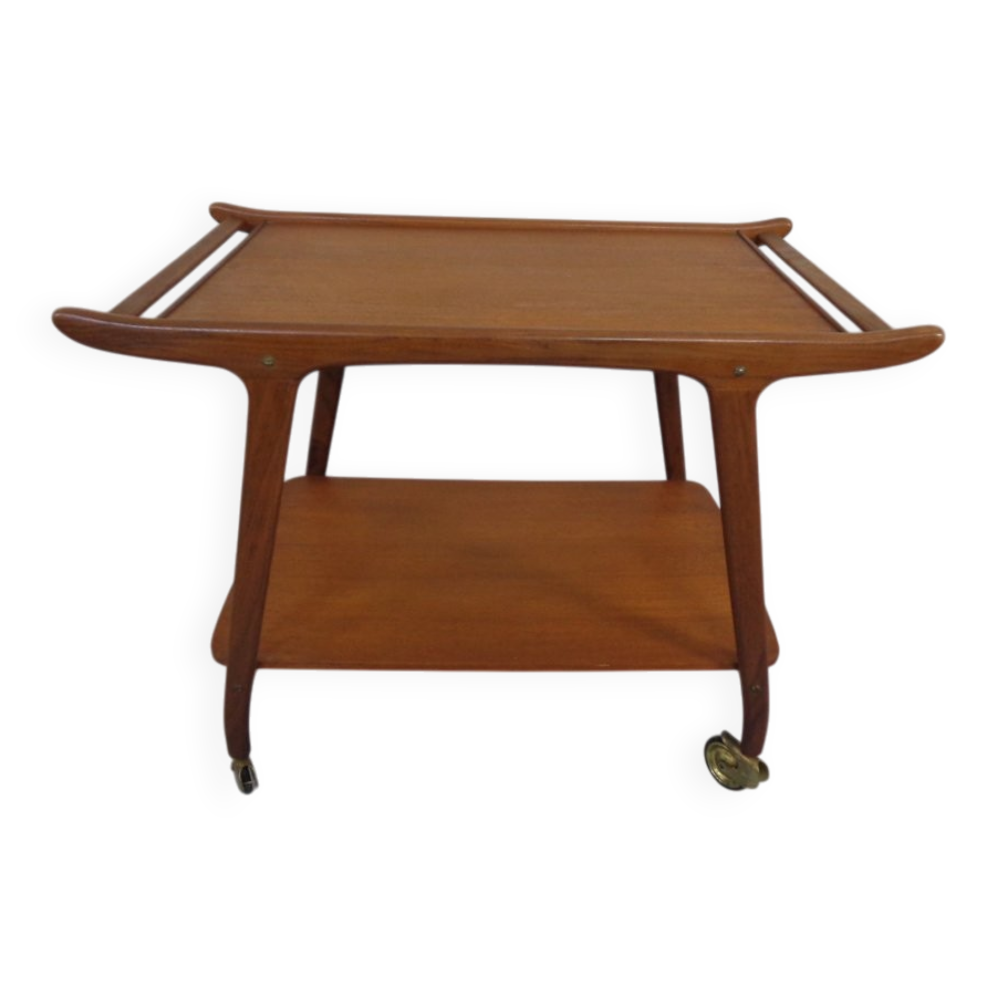 Danish Organic Teak Tea Cart, 1960s