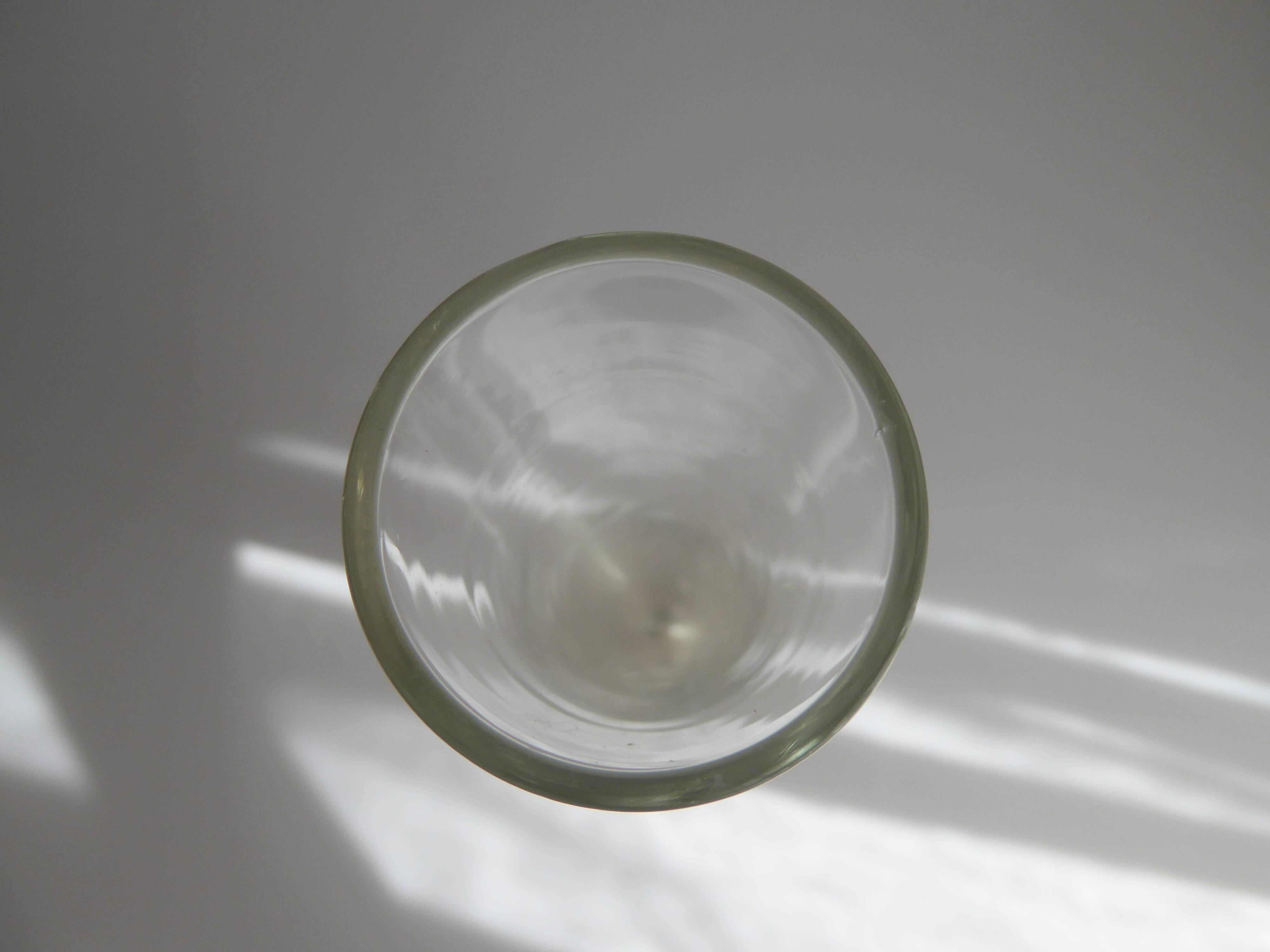 Soliflore vase in bubbled glass