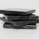 Madeji – Black square coasters in natural marble – set of 4