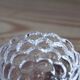 Raspberry-shaped glass tealight holder
