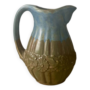 Pichet en grès signé - circa