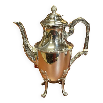 Louis xvi style jug in silver metal, work from the 1950s