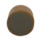 Round Vintage Pouf Brown Star Motif Skai Sixties