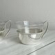 Paire de tasses en métal blanc léger