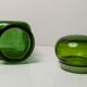 Pot de pharmacie vert en verre 1960