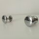 Pair of vintage chrome coat hooks from the 70s