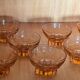 amber glass Art Deco cups