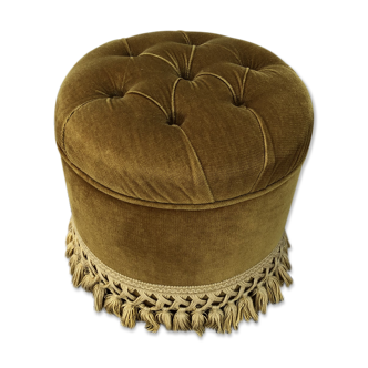 Ottoman velvet vintage gold