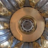 70's Brutalist Brass Wall/Ceiling Light