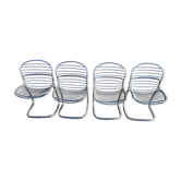 Set of 4 Sabrina chairs by Gastone Rinaldi 1970