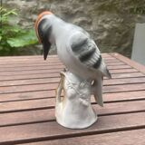 Numbered porcelain bird subject