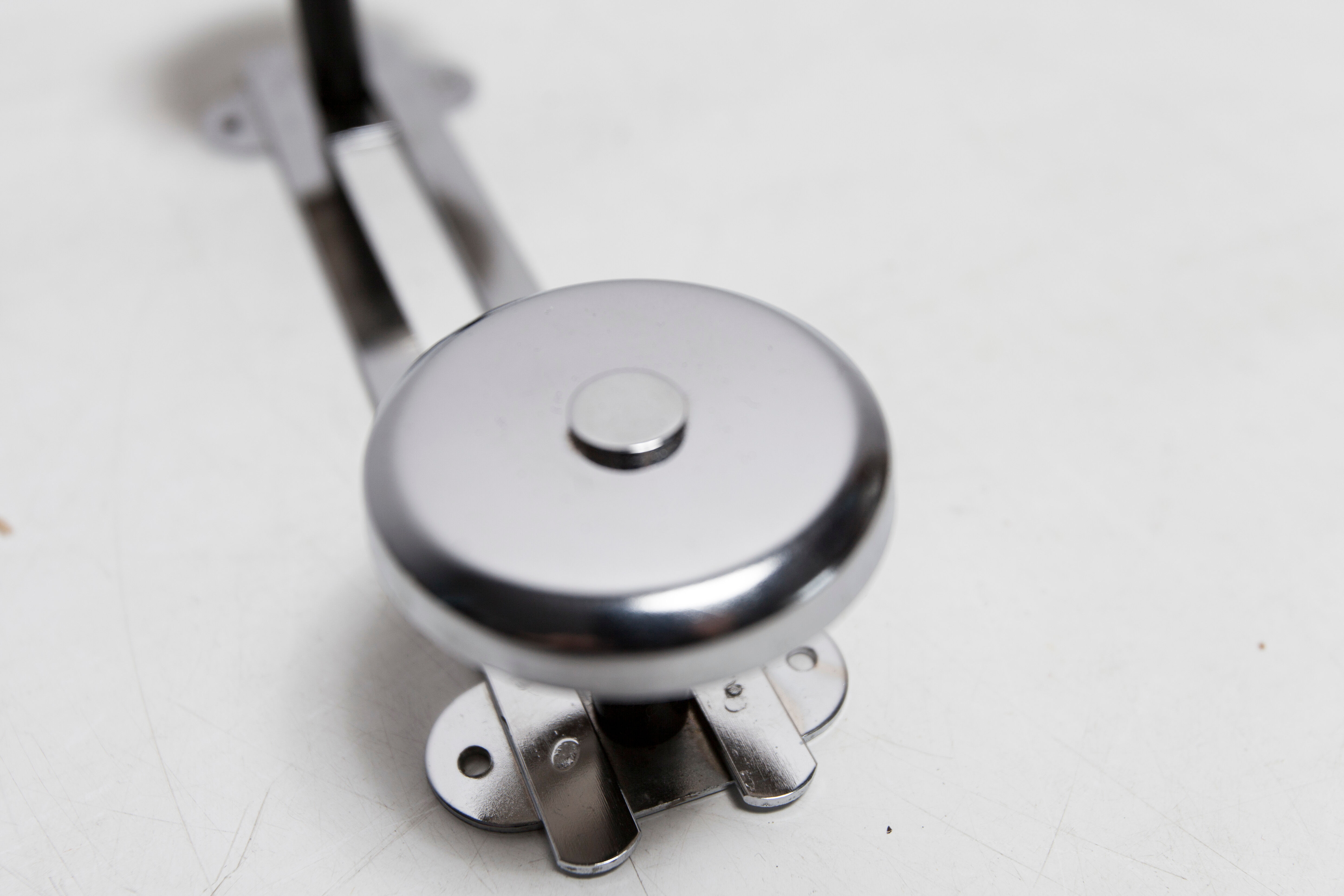 Wall coat rack double hook chrome 1960