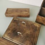 Leather desk set Le Tanneur PARIS