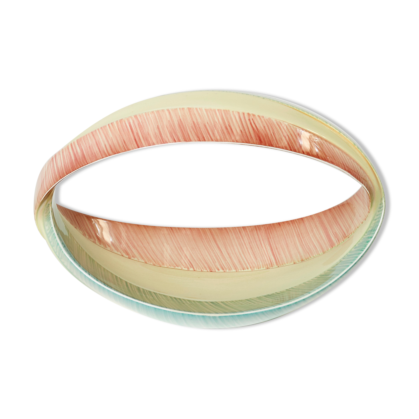 Italian ceramic centerpiece varnished by ViBi Torino around 1960