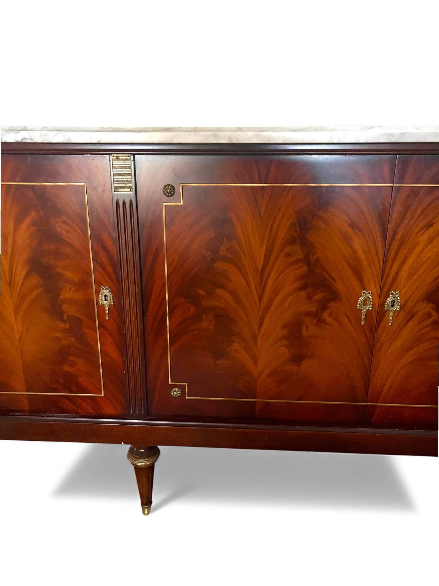 Louis XVI style sideboard in solid mahogany
