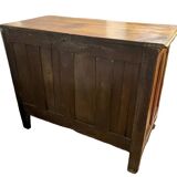 Curved Lyonnaise chest of drawers, Louis XV period, in solid walnut, circa 1750