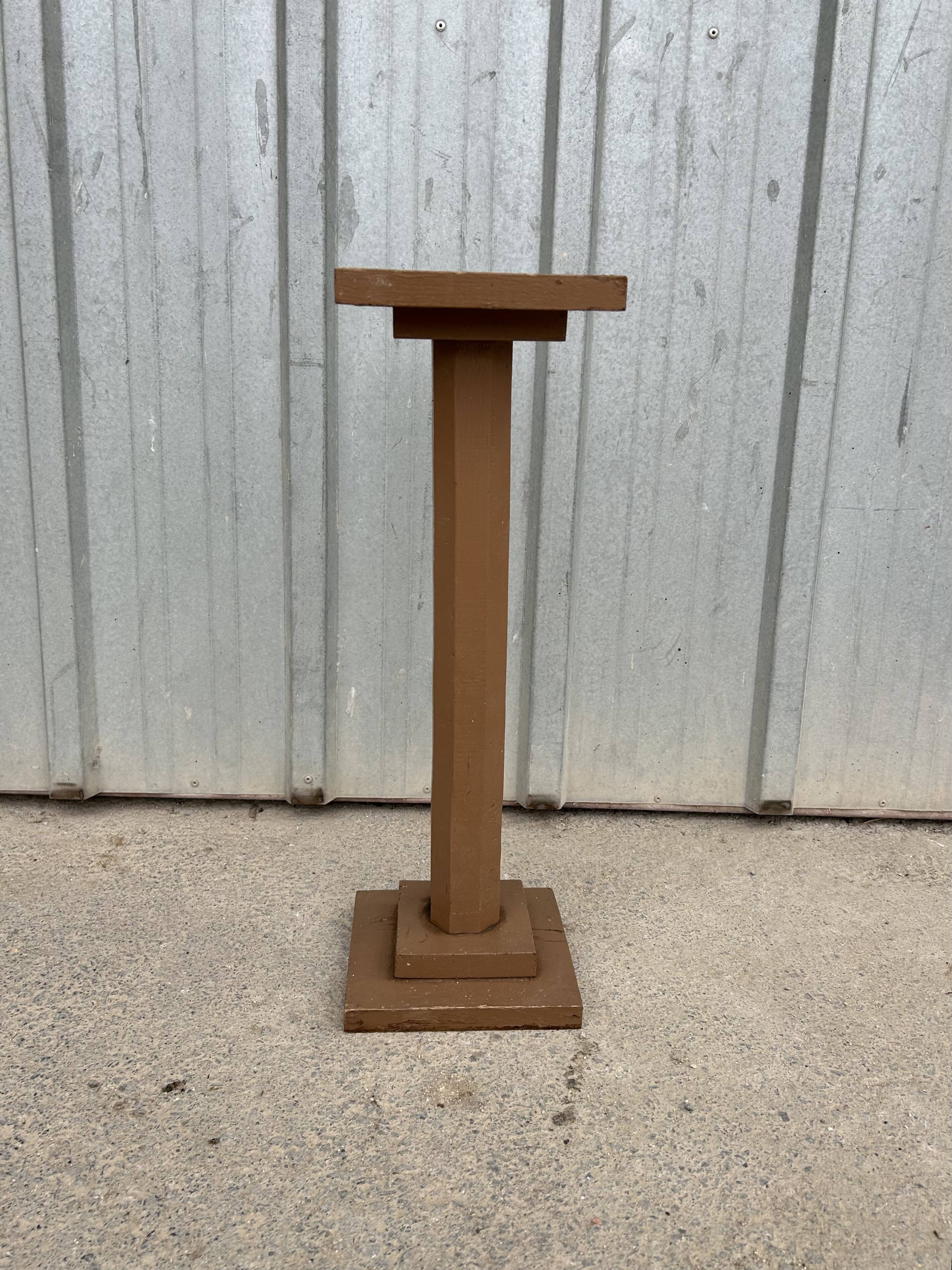 Antique wooden column
