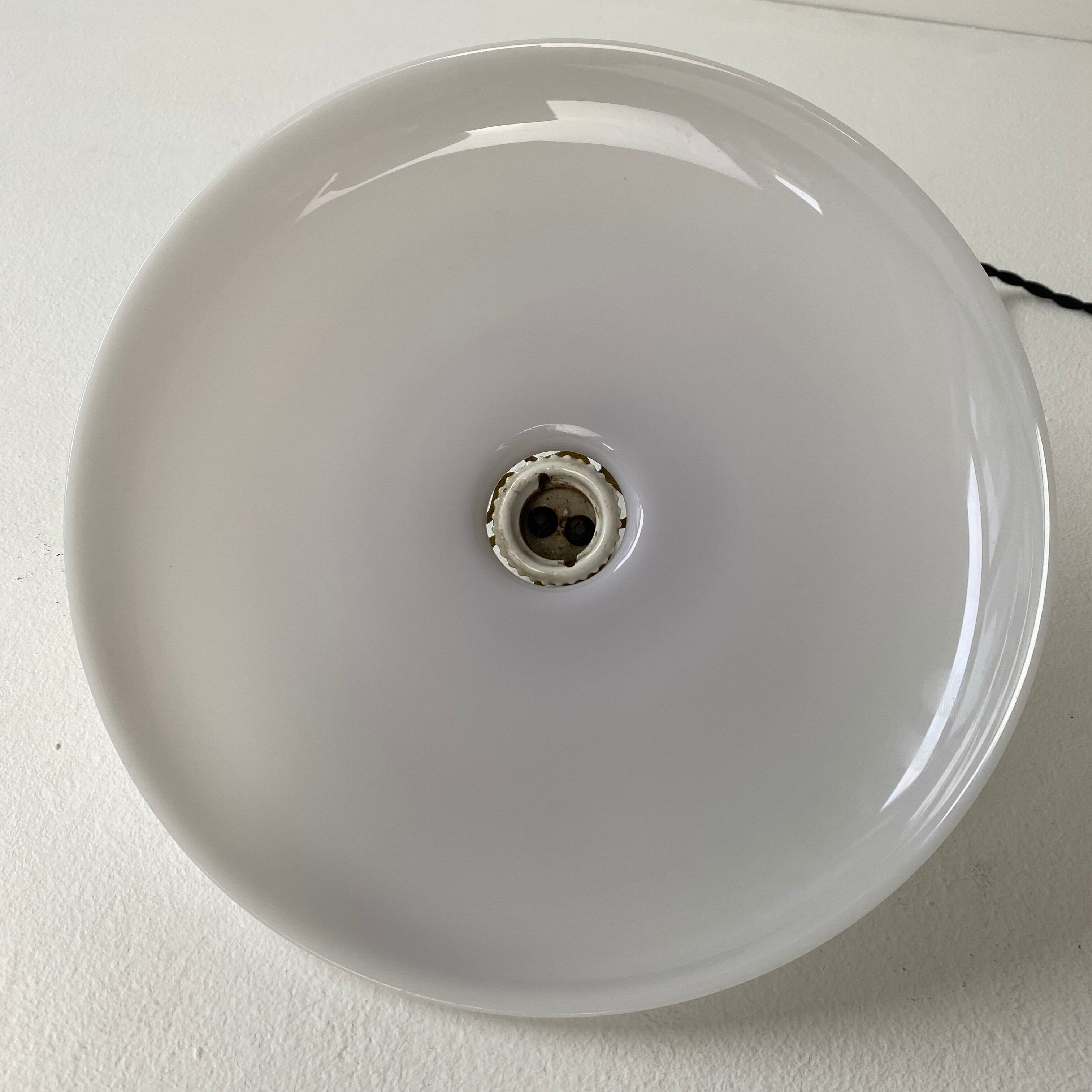 Old vintage opaline pendant lamp