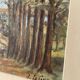 Peinture ancienne paysage breton cadre bois