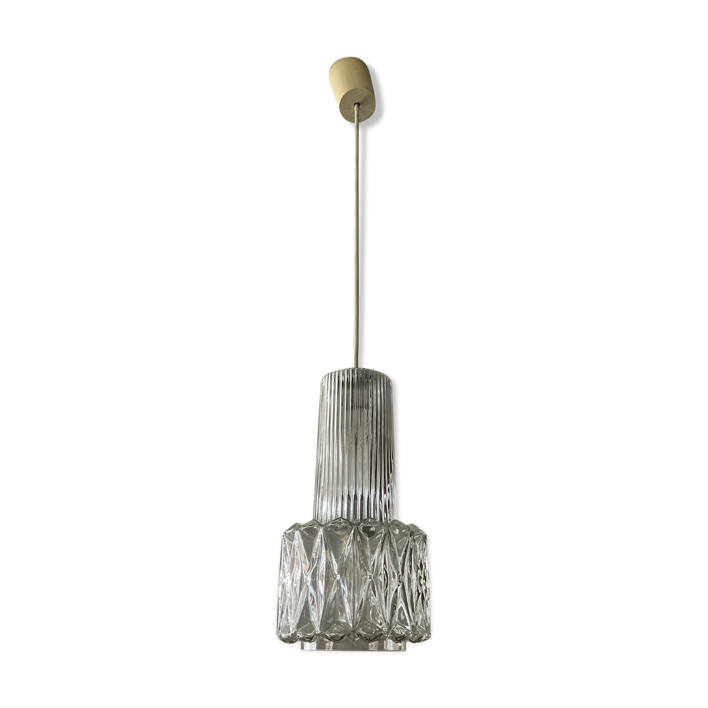 Limburg pendant lamp in molded glass from the 60s and 70s