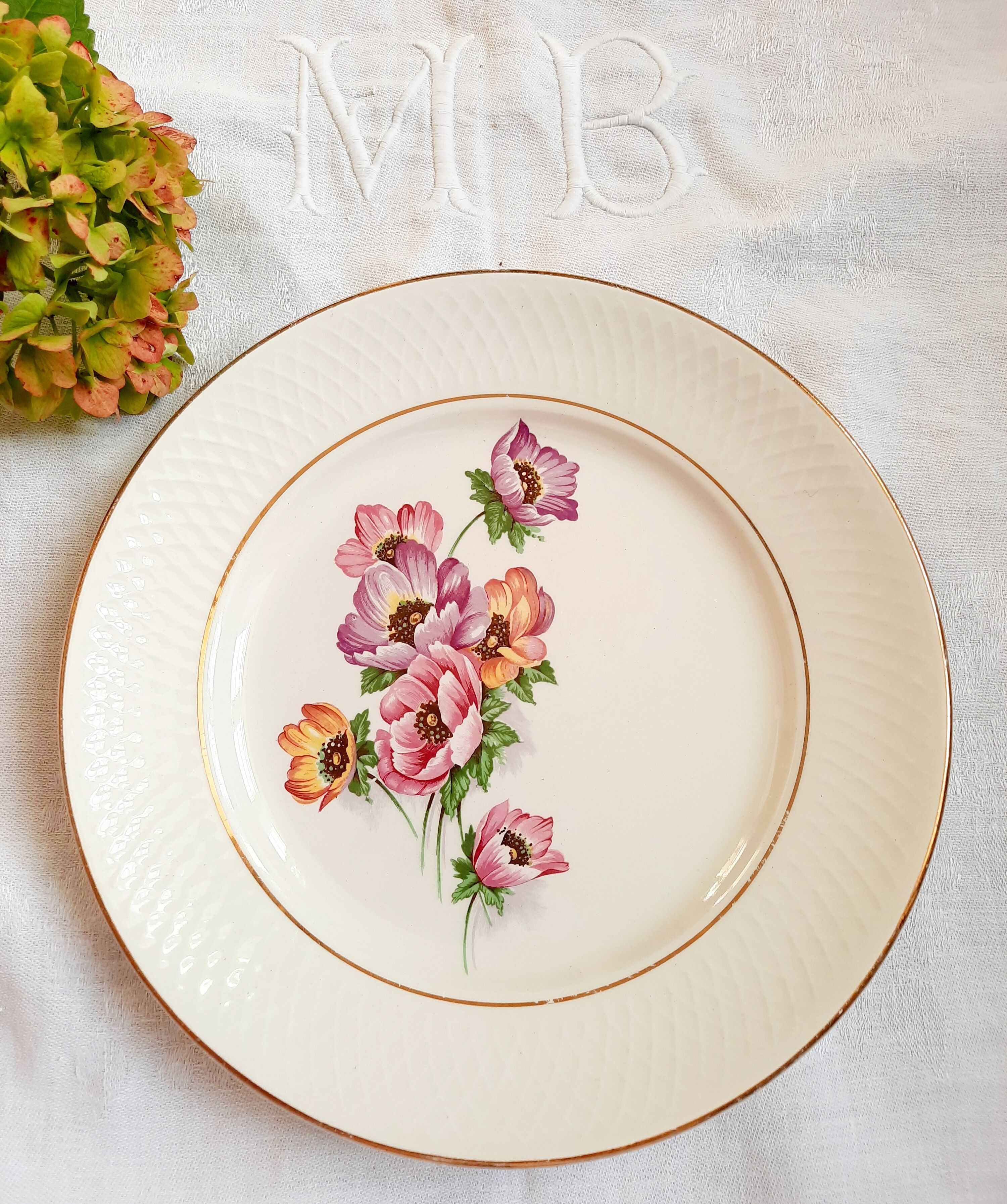 6 mismatched old flat plates