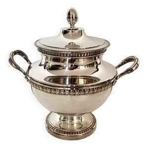 sucrier en métal argenté