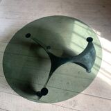 Vintage round helix coffee table
