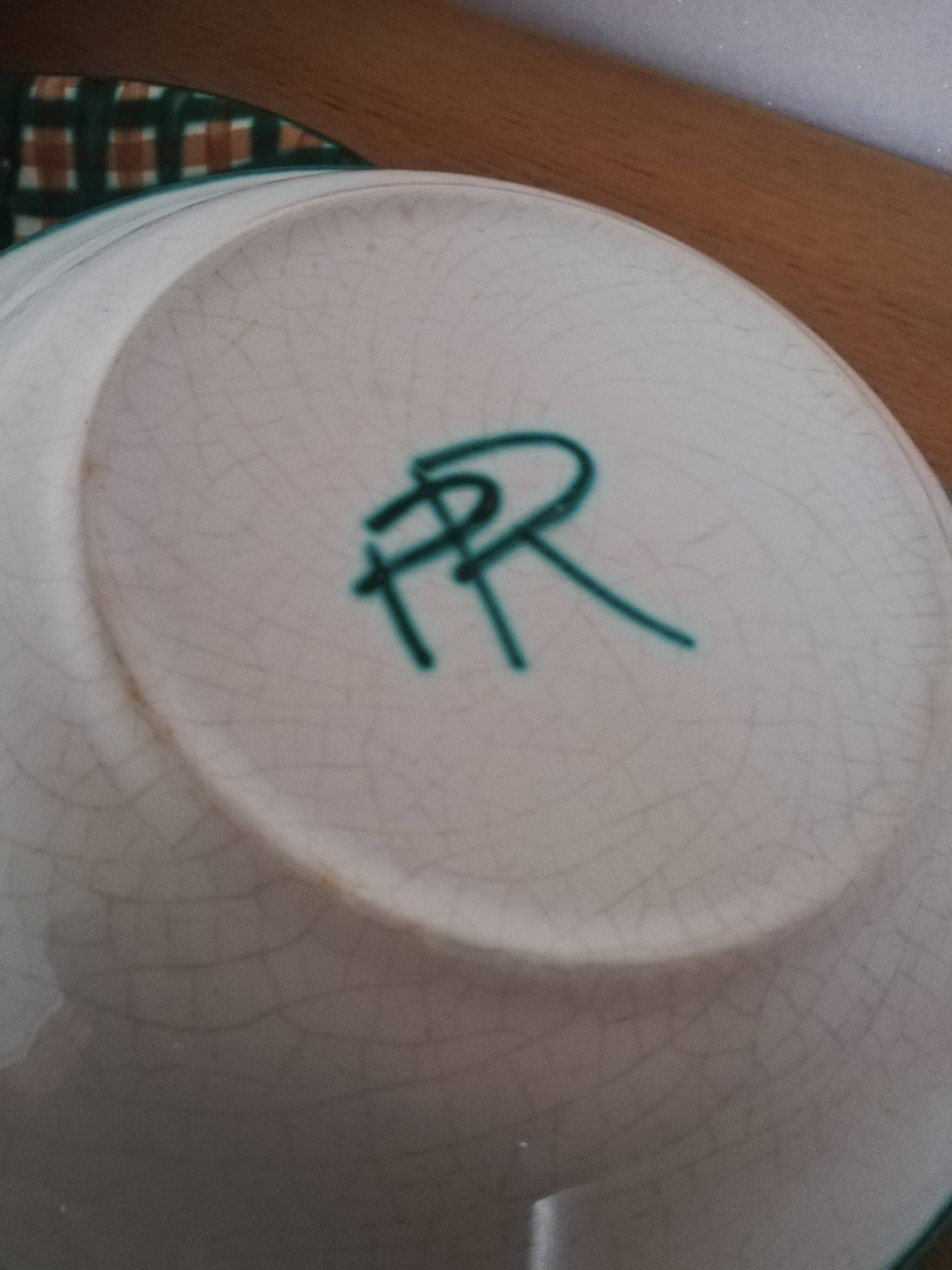 Series of 4 hollow plates Robert Picault Vallauris