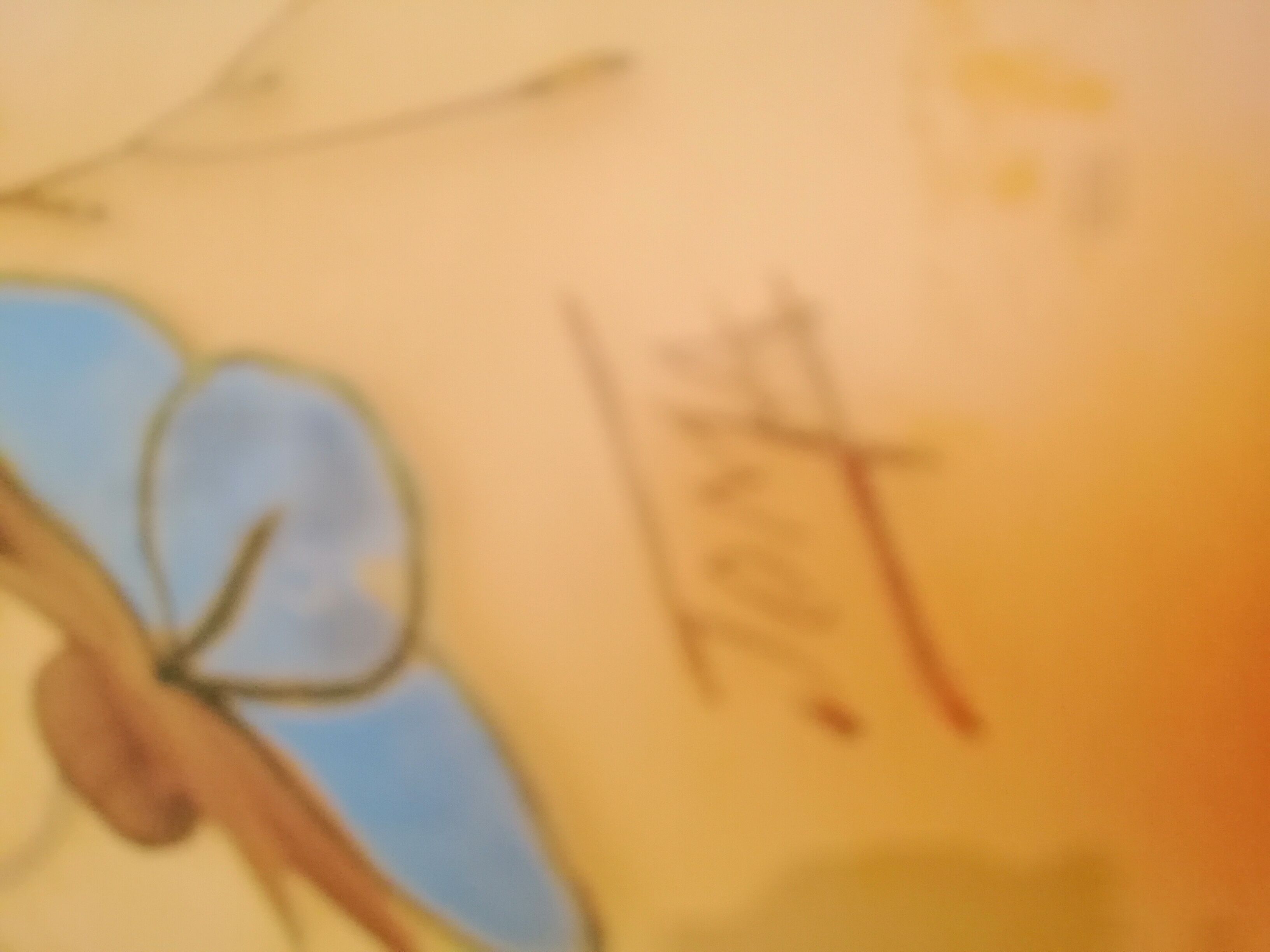 Old vase in colored glass 1