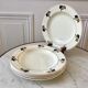 Set of 5 hollow plates Iron Earth model "Romeo" early XXth