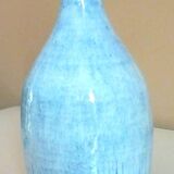Vase bouteille en céramique émaillée, daté de 1979, signature à identifier