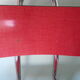 Lot of 2 chairs in red formica with tubing 60s