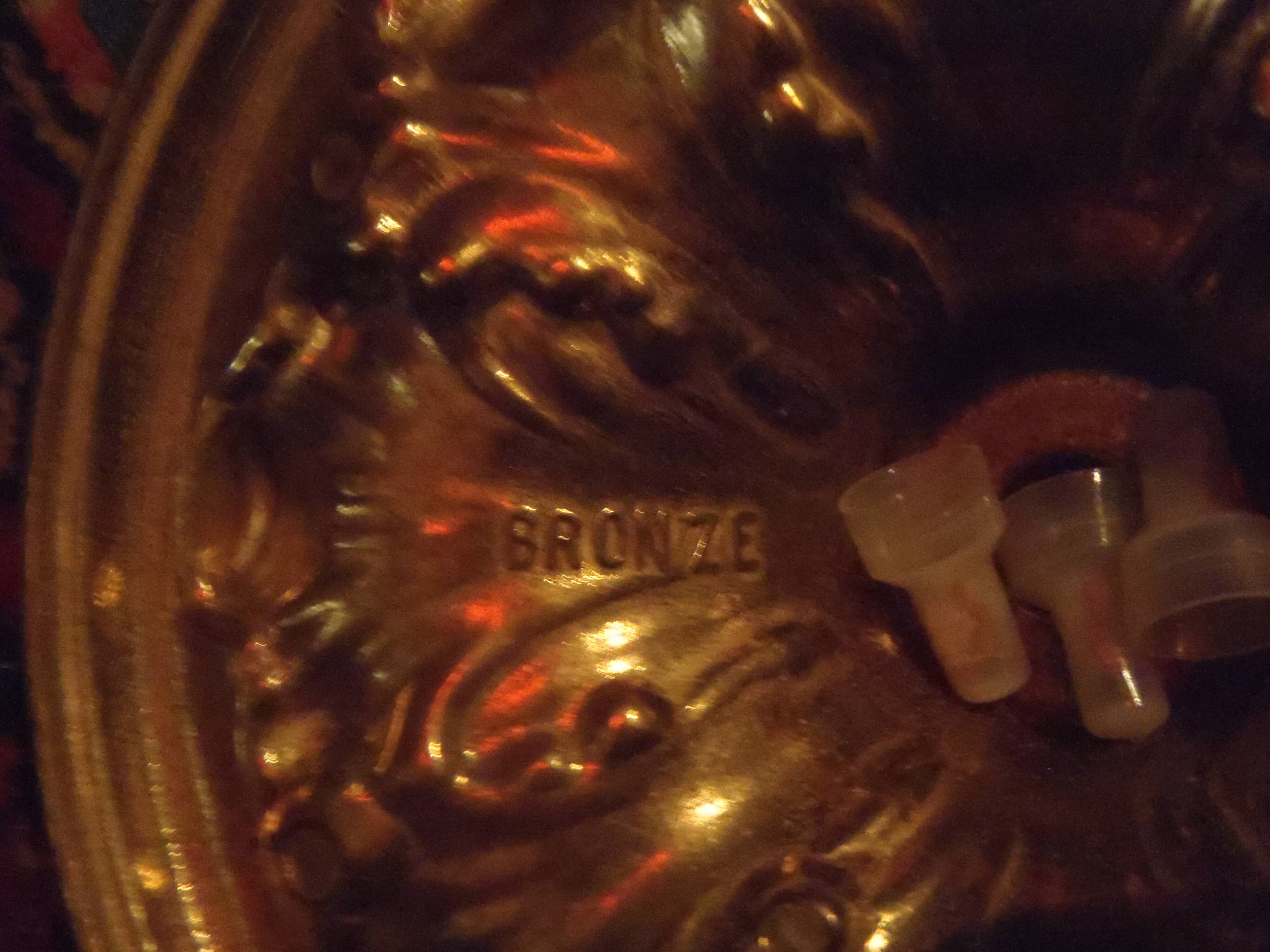 Bronze chandelier "framon" with 9 lights.