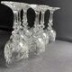 10 Bohemian cut crystal wine glasses
