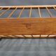 1960s uluv solid beech magazine stand, czechoslovakia